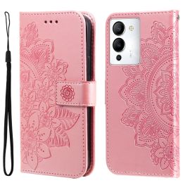 Custodia a portafoglio ART MANDALA Infinix Note 12 / Note 12 Pro 5G rosa
