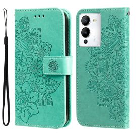 Custodia a portafoglio ART MANDALA Infinix Note 12 / Note 12 Pro 5G verde