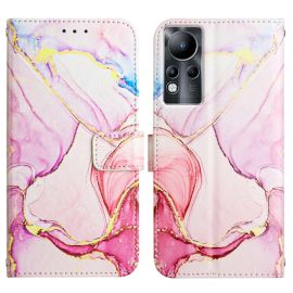 ART MARBLE Custodia per portafoglio Infinix Zero X Pro ROSE GOLD