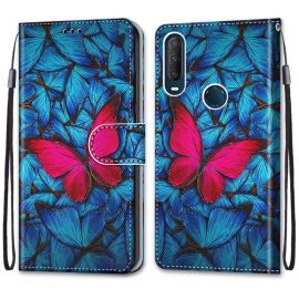 ART Custodia per portafoglio Alcatel 1SE (2020) BUTTERFLY