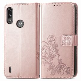 Cover portafoglio ART Motorola E7 Power / E7i Power FLOWER S rosa