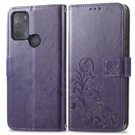 Cover portafoglio ART Motorola Moto G50 FLOWER S viola
