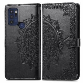 Cover portafoglio ART Motorola Moto G60s ORNAMENT nero