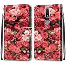 Cover portafoglio ART Nokia 2.4 ROSES