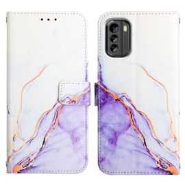 Cover portafoglio ART Nokia G60 MARBLE PURPLE WHITE