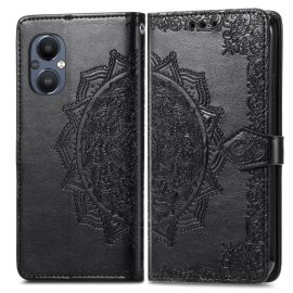 Cover portafoglio ART One Plus Nord N20 5G ORNAMENT nero