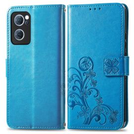 Cover portafoglio ART Oppo Reno7 5G FLOWER S blu