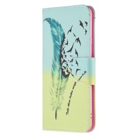 ART Custodia per portafoglio Realme 8 / Realme 8 Pro FEATHER