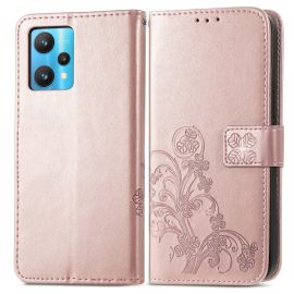 Cover portafoglio ART Realme 9 Pro / Realme 9 5G FLOWER S rosa chiaro