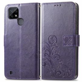 Cover portafoglio ART Realme C21Y / C25Y FLOWER S viola