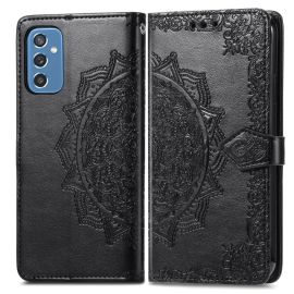 Cover portafoglio ART Samsung Galaxy M52 5G ORNAMENT nero