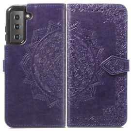 Cover portafoglio ART Samsung Galaxy S22 5G ORNAMENT viola
