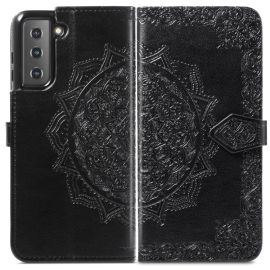 Cover portafoglio ART Samsung Galaxy S22 5G ORNAMENT nero