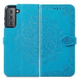 Cover portafoglio ART Samsung Galaxy S22 Plus 5G ORNAMENT blu