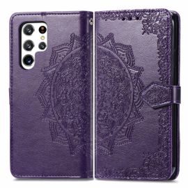 Cover portafoglio ART Samsung Galaxy S22 Ultra 5G ORNAMENT viola