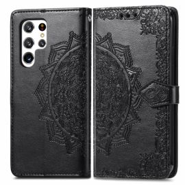 Cover portafoglio ART Samsung Galaxy S22 Ultra 5G ORNAMENT nero