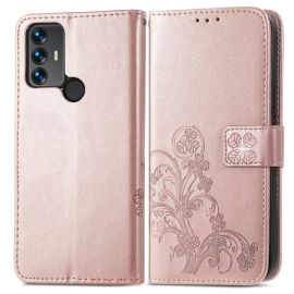 Copri portafoglio ART TCL 30 SE / TCL 306 FLOWER S rosa chiaro