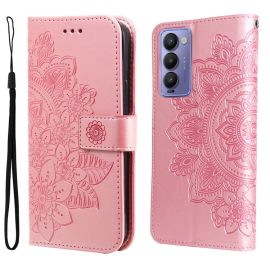 Copri portafoglio ART Tecno Camon 18 BLOOM rosa