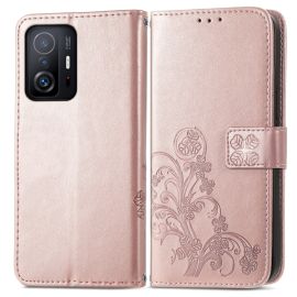 Cover portafoglio ART Xiaomi 11T / 11T Pro FLOWER S rosa