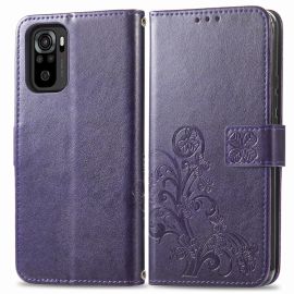 Cover portafoglio ART Xiaomi Redmi Note 10 / Note 10S FLOWER S viola