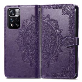Cover portafoglio ART Xiaomi Redmi Note 11 Pro ORNAMENT viola