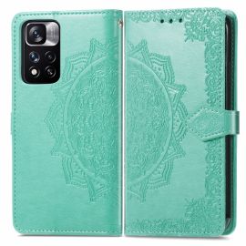 Cover portafoglio ART Xiaomi Redmi Note 11 Pro ORNAMENT verde