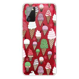 Cover in silicone ART Samsung Galaxy A02s CREAM