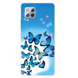 Cover ART Silicon Samsung Galaxy A42 5G BLUE BUTTERFLY