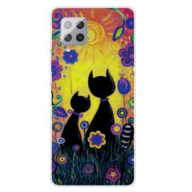 Cover in silicone ART Samsung Galaxy A42 5G SUN