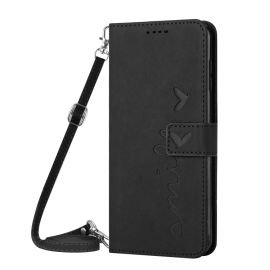 Cover portafoglio ART SMILE con cordino Motorola Moto G73 5G nero