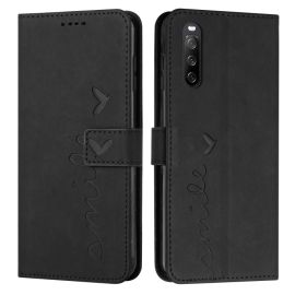 ART SMILE Cover portafoglio con cordino Sony Xperia 10 IV 5G nero