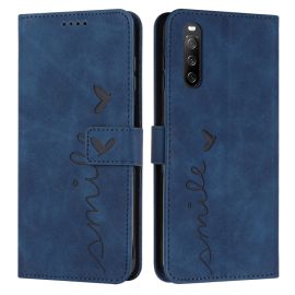 ART SMILE Cover portafoglio con cordino Sony Xperia 10 IV 5G blu