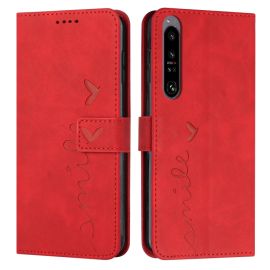 ART SMILE Cover portafoglio con cordino Sony Xperia 1 IV 5G rosso