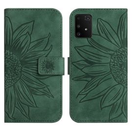 Custodia a portafoglio con cinturino ART SUN FLOWER Samsung Galaxy S10 Lite verde