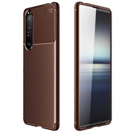 Custodia TPU BEETLE Sony Xperia 1 III marrone