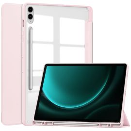 Custodia CRYSTAL Flip per Samsung Galaxy Tab S9 FE+ rosa