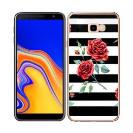 MY ART Cover protettiva Samsung Galaxy J4 Plus (J415) BLACK E WHITE (034)