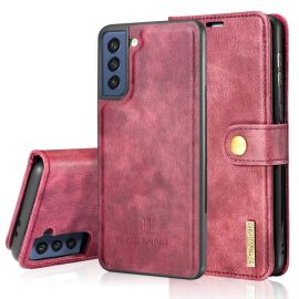 DG.MING Cover portafoglio 2in1 Samsung Galaxy S21 FE 5G rosso