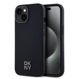DKNY PU LEATHER Copertura protettiva Apple iPhone 14 nero