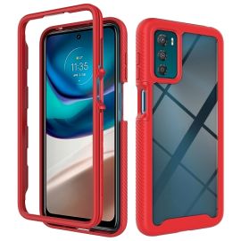 DUAL Cover bifacciale per Motorola Moto G42 rossa