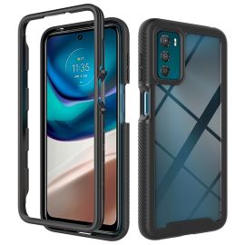 DUAL Cover bifacciale per Motorola Moto G42 nera