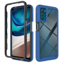 DUAL Cover bifacciale per Motorola Moto G42 blu scuro