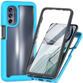 DUAL Cover bifacciale per Motorola Moto G62 5G azzurro