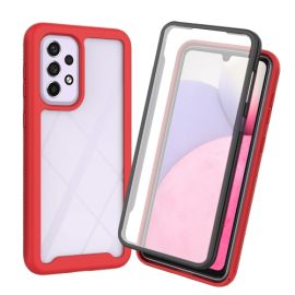 DUAL Cover fronte-retro con pellicola Samsung Galaxy A33 5G rossa