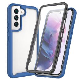 DUAL Cover fronte-retro con pellicola Samsung Galaxy S22 Plus 5G blu
