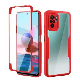 DUAL Cover fronte-retro con pellicola Xiaomi Redmi Note 10 / Note 10s rossa
