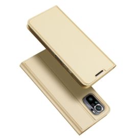 Custodia a portafoglio DUX Xiaomi Redmi Note 10 / Note 10S oro