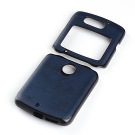 Cover protettiva LEATHER TPU Motorola Razr 5G blu