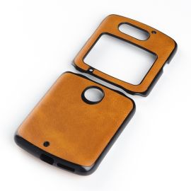 Cover protettiva LEATHER TPU Motorola Razr 5G marrone