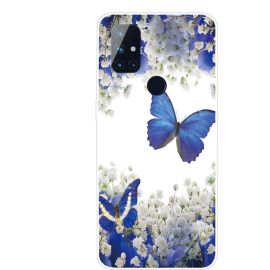 Cover in silicone ART One Plus Nord N10 5G BUTTERFLY